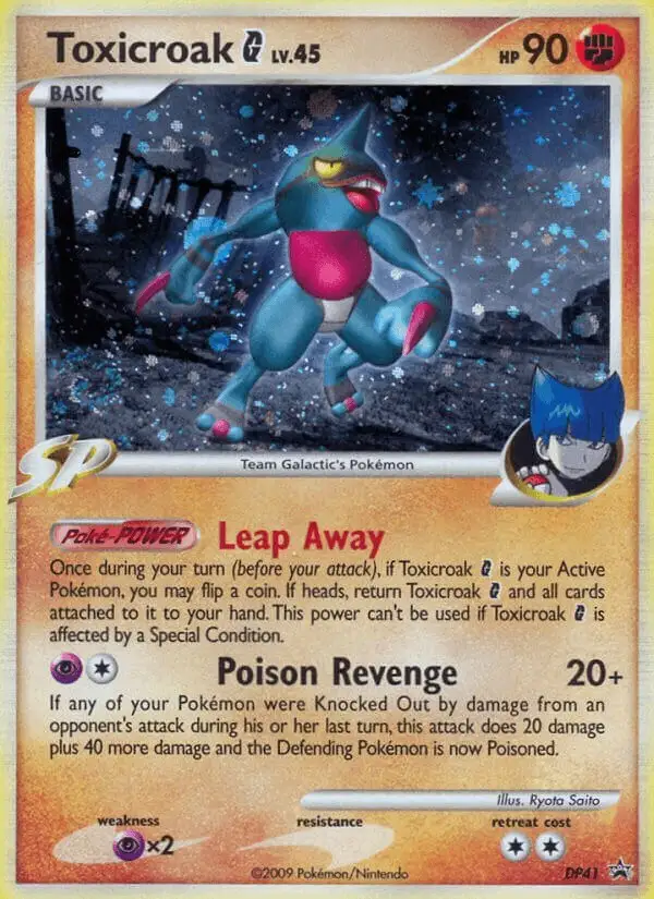 Toxicroak G #DP41 DP Black Star Promos PSA 10