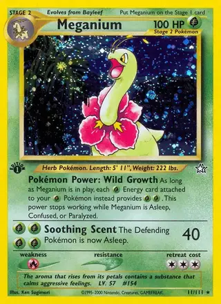 Meganium #11 Neo Genesis PSA 10
