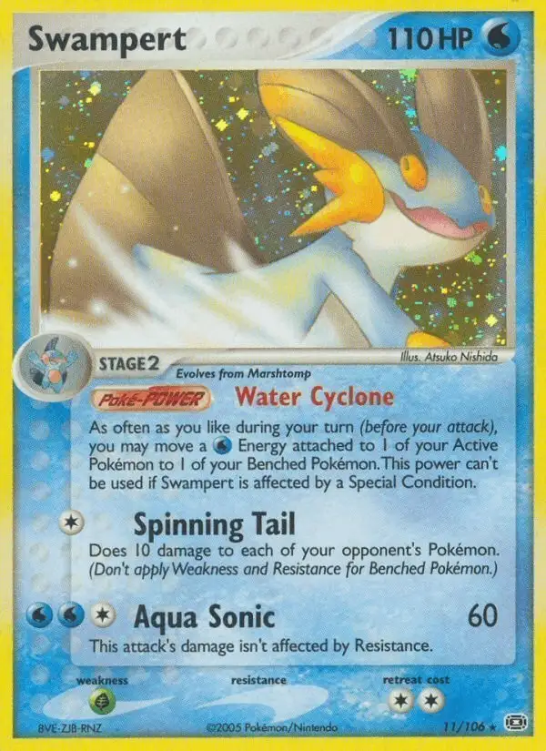 Swampert #11 Emerald PSA 10
