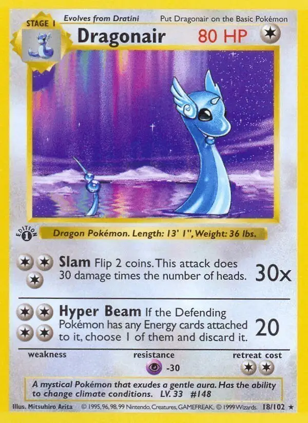Dragonair #18 Base Set PSA 10