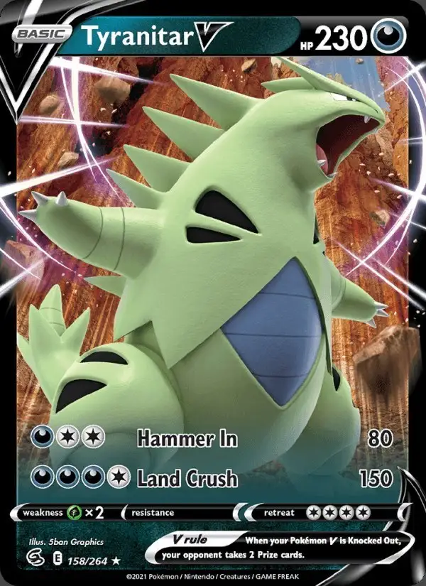 Tyranitar V #158 Fusion Strike PSA 10