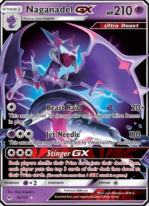 Naganadel GX #56 Forbidden Light PSA 10
