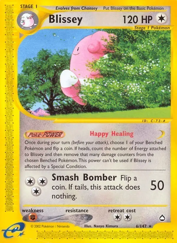 Blissey #6 Aquapolis PSA 10