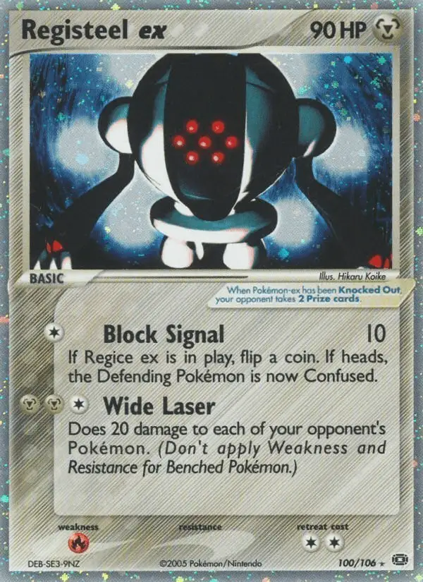 Registeel ex #100 Emerald PSA 10