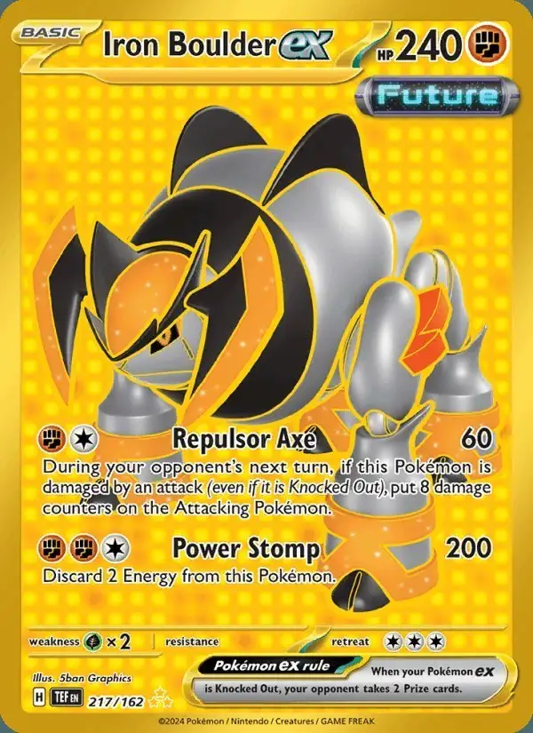 Iron Boulder ex #217 Temporal Forces PSA 10