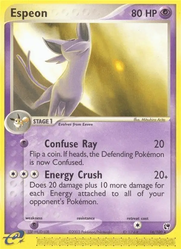 Espeon #16 Sandstorm PSA 10