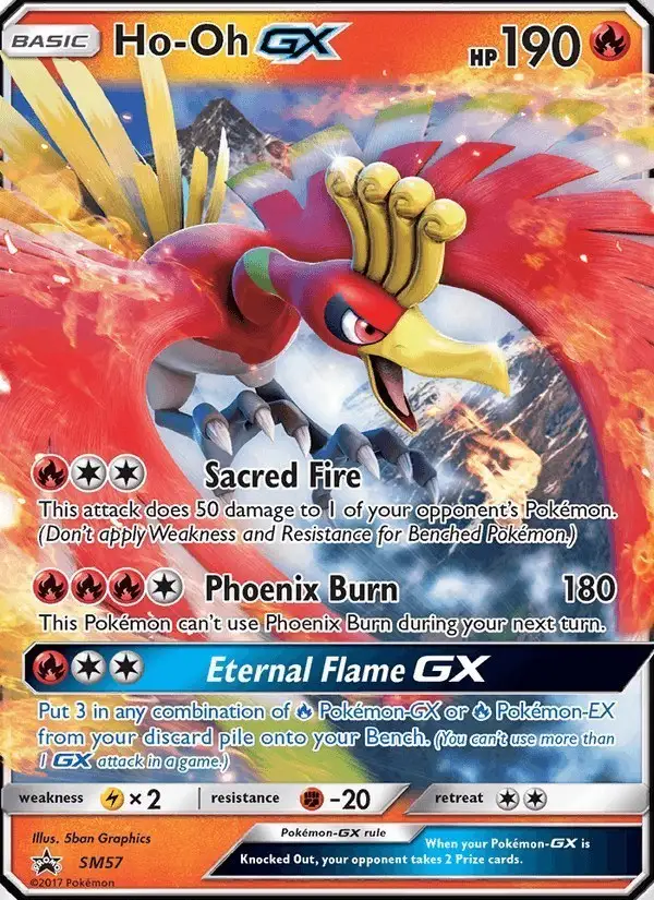 Ho-Oh GX #SM57 SM Black Star Promos PSA 10