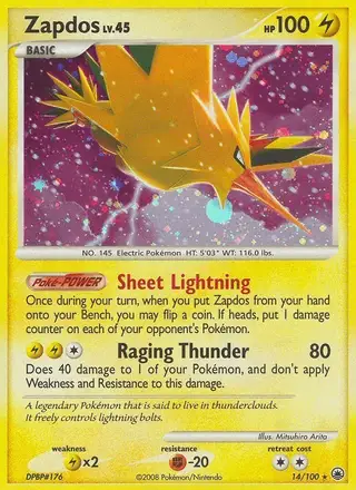 Zapdos #14 Majestic Dawn PSA 10