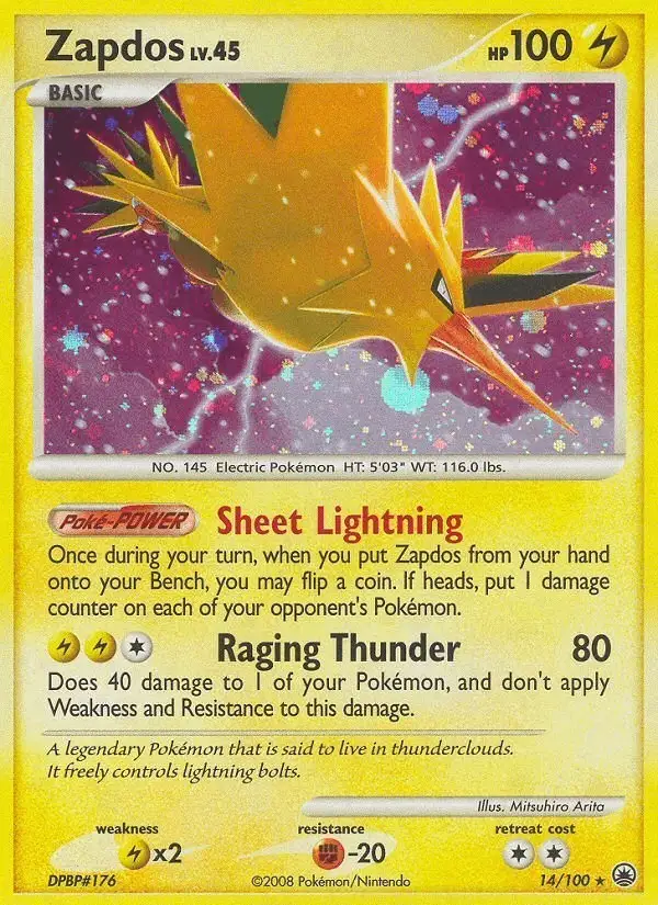 Zapdos #14 Majestic Dawn PSA 10