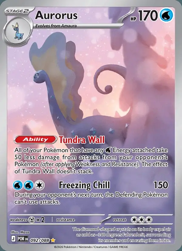 Aurorus #092 Perfect Order PSA 10