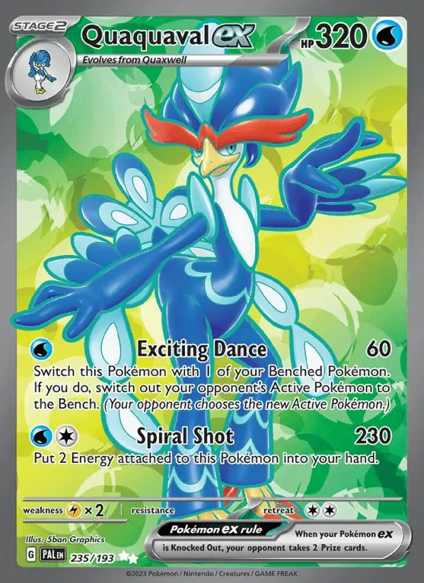 Quaquaval ex #235 Paldea Evolved PSA 10