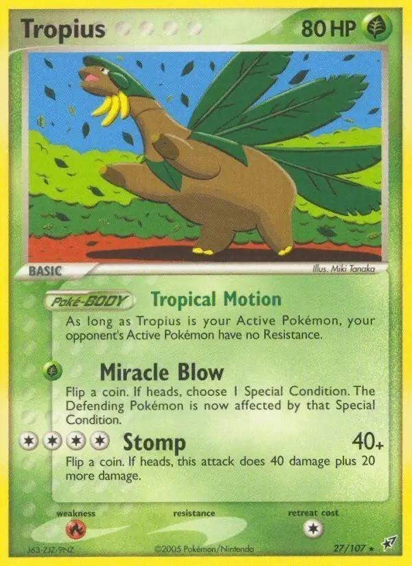 Tropius #27 Deoxys PSA 10
