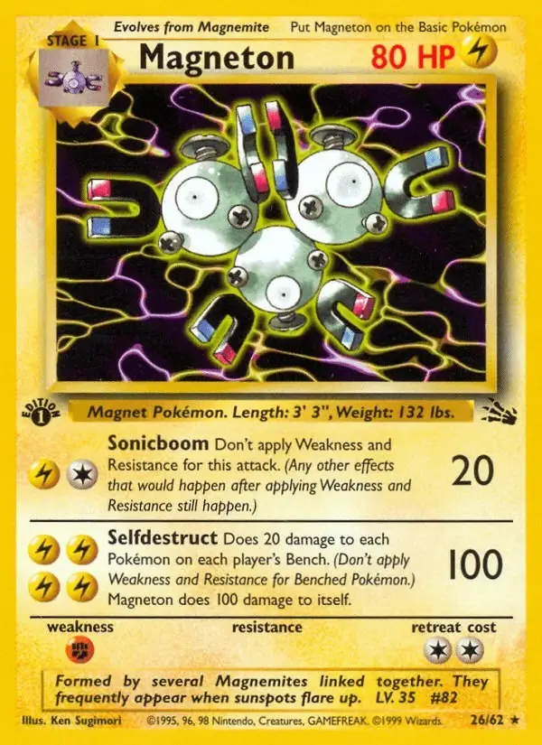 Magneton #26 Fossil PSA 10