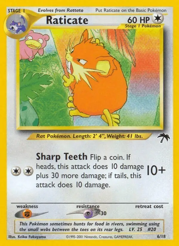 Raticate #6 Southern Islands PSA 10