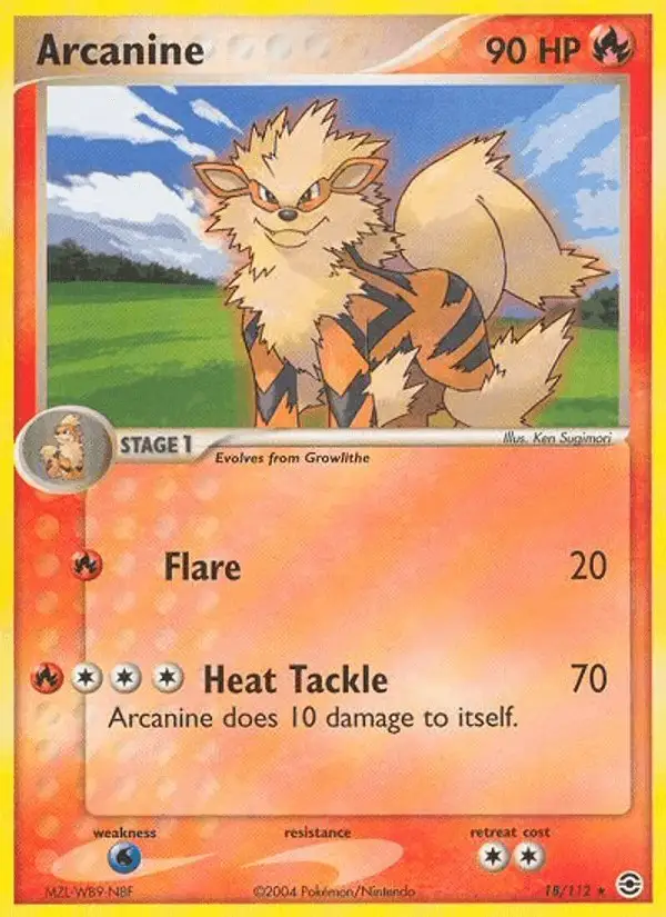 Arcanine #18 FireRed & LeafGreen PSA 10