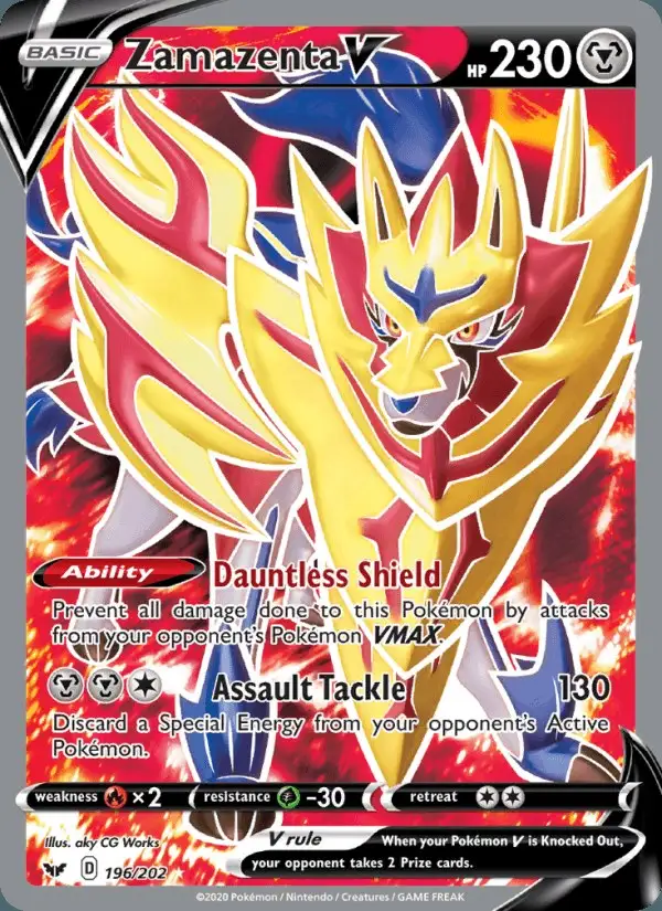 Zamazenta V #196 Sword & Shield PSA 10