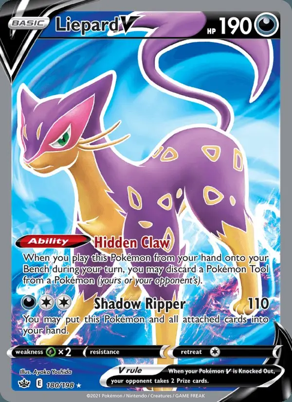 Liepard V #180 Chilling Reign PSA 10