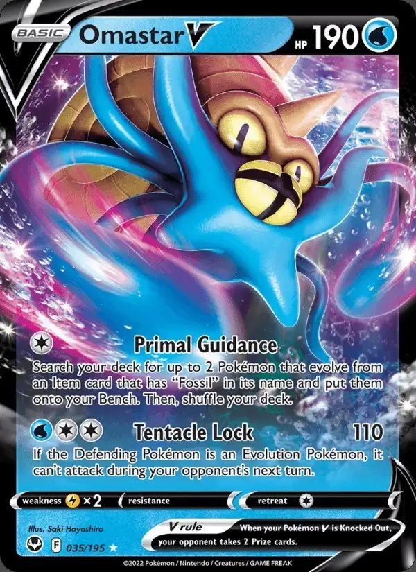 Omastar V #035 Silver Tempest PSA 10