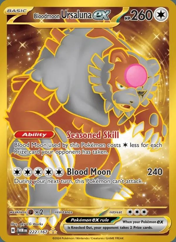 Bloodmoon Ursaluna ex #222 Twilight Masquerade PSA 10
