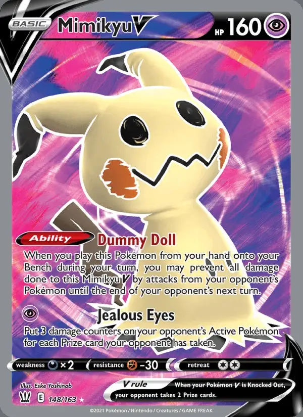 Mimikyu V #148 Battle Styles PSA 10