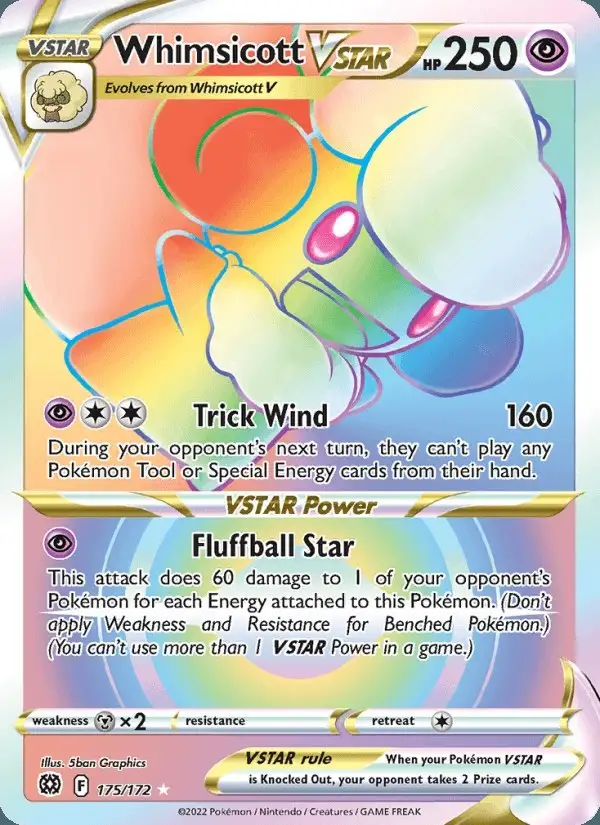 Whimsicott VSTAR #175 Brilliant Stars PSA 10