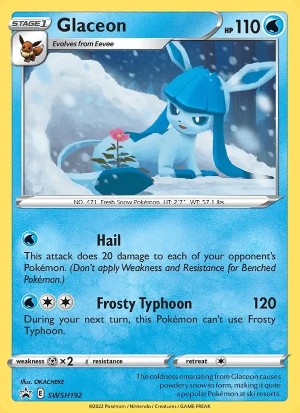 Glaceon #SWSH192 SWSH Black Star Promos PSA 10