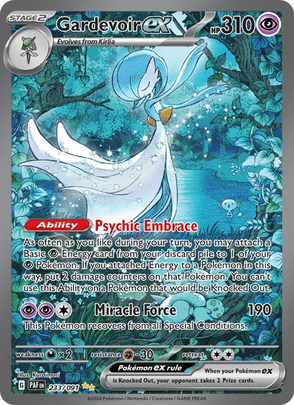 Gardevoir ex #233 Paldean Fates PSA 10