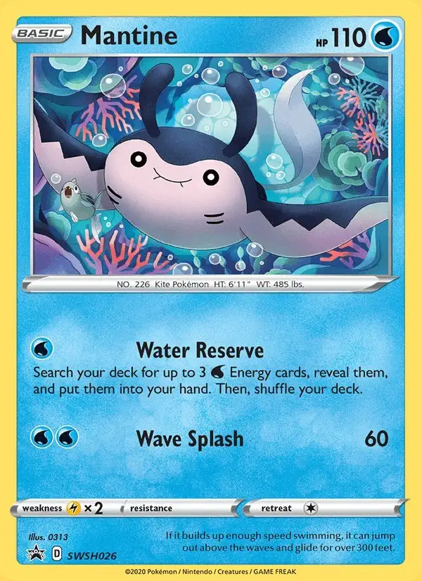 Mantine #SWSH026 SWSH Black Star Promos PSA 10