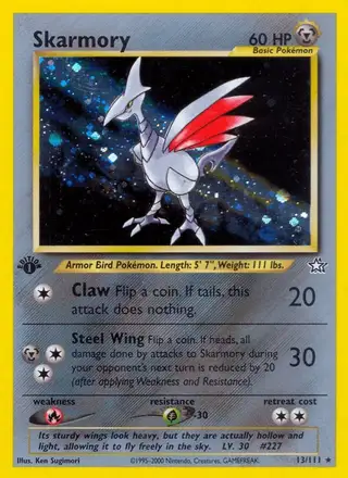Skarmory #13 Neo Genesis PSA 10