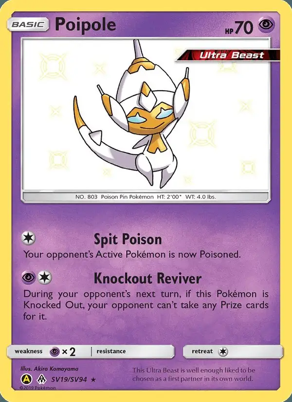 Poipole #SV19 Hidden Fates Shiny Vault PSA 10