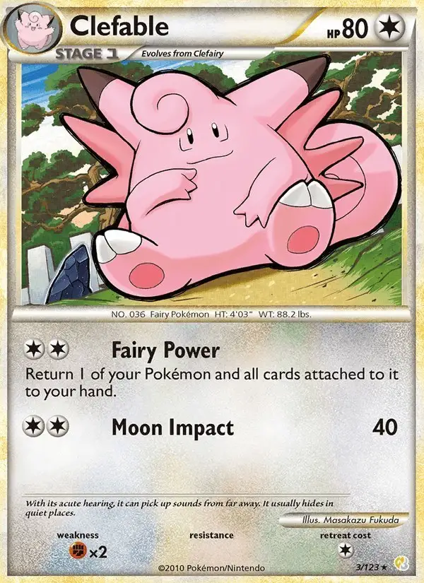 Clefable #3 HeartGold SoulSilver PSA 10