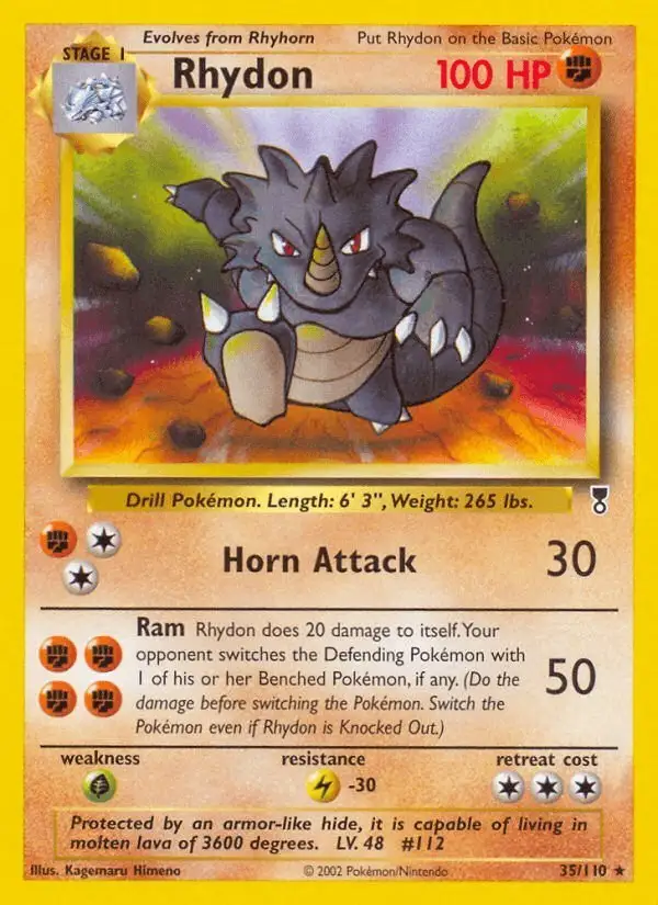 Rhydon #35 Legendary Collection PSA 10