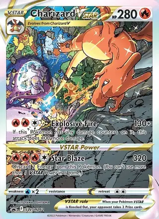 Charizard VSTAR #SWSH262 SWSH Black Star Promos PSA 10