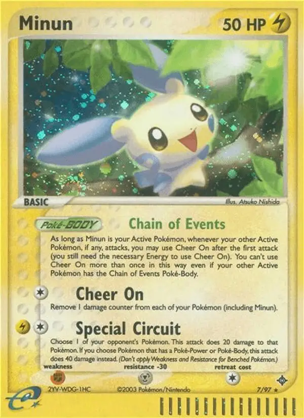 Minun #7 Dragon PSA 10
