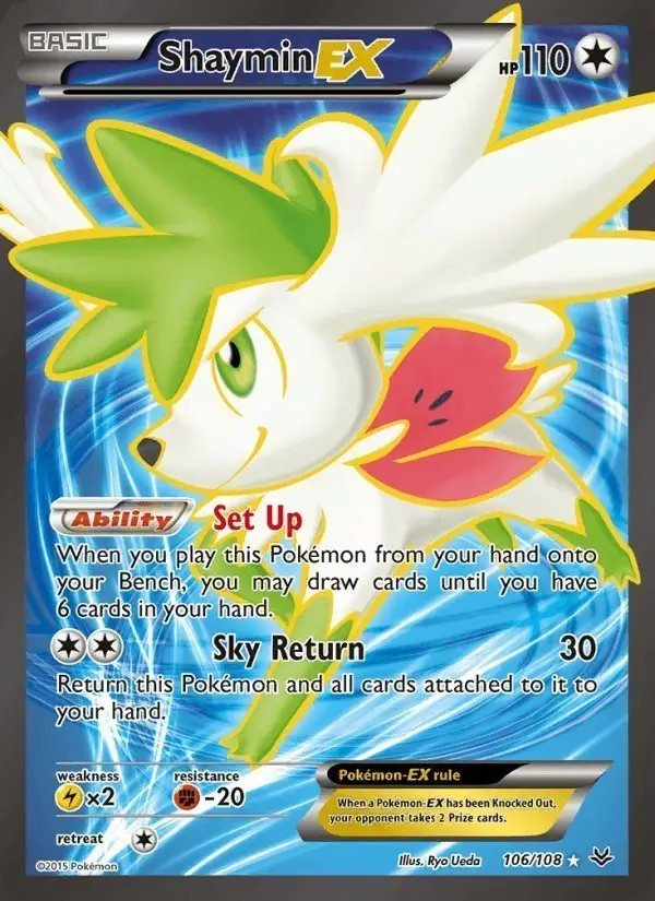 Shaymin EX #106 Roaring Skies PSA 10