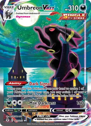 Umbreon VMAX (Full Art) #215 Evolving Skies PSA 10