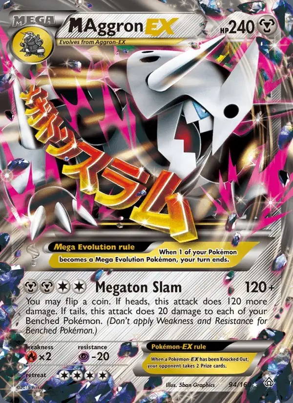 M Aggron EX #94 Primal Clash PSA 10