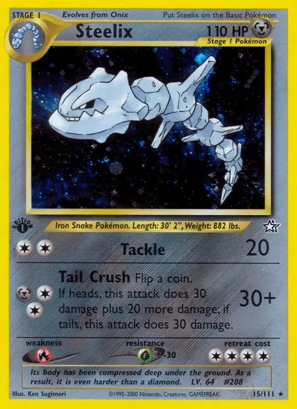 Steelix #15 Neo Genesis PSA 10