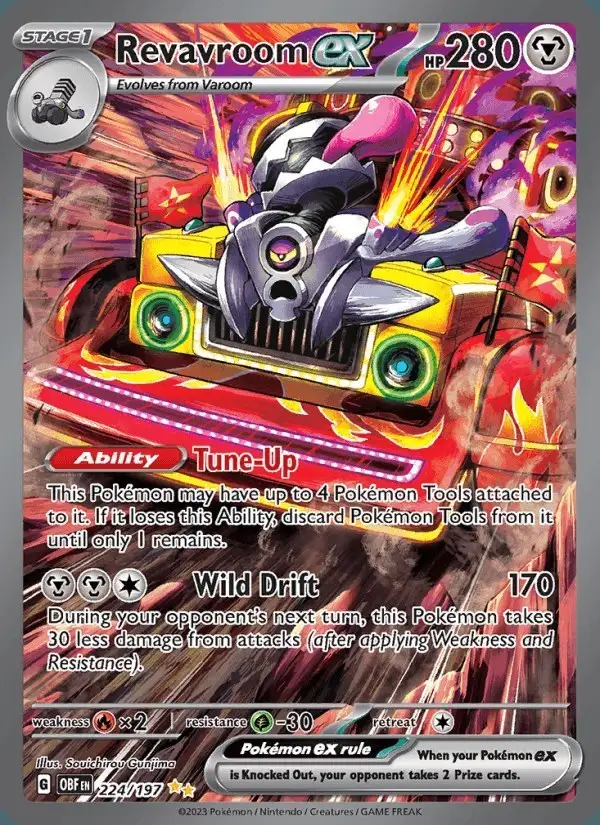Revavroom ex #224 Obsidian Flames PSA 10