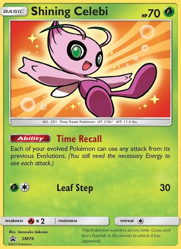 Shining Celebi #SM79 SM Black Star Promos PSA 10