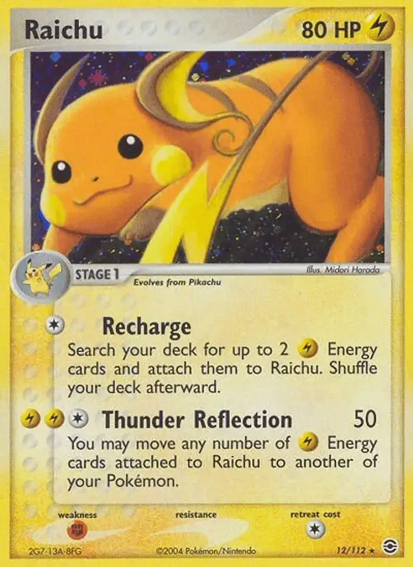 Raichu #12 FireRed & LeafGreen PSA 10