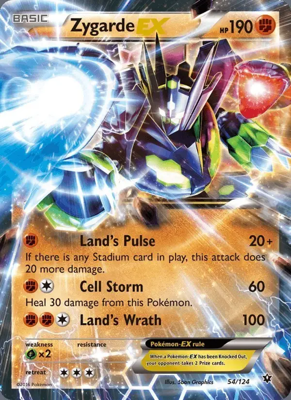 Zygarde EX #54 Fates Collide PSA 10