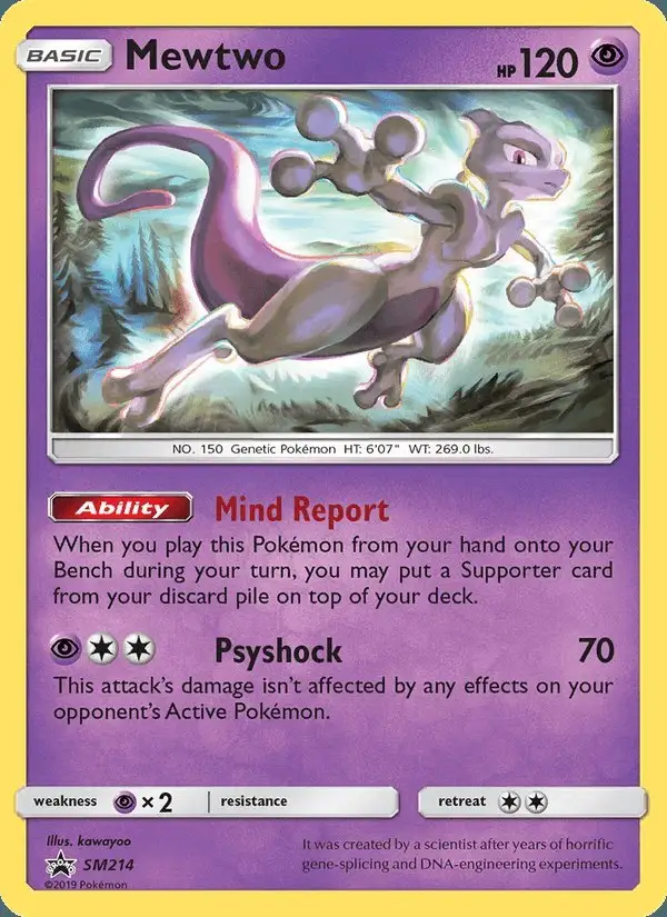 Mewtwo #SM214 SM Black Star Promos PSA 10