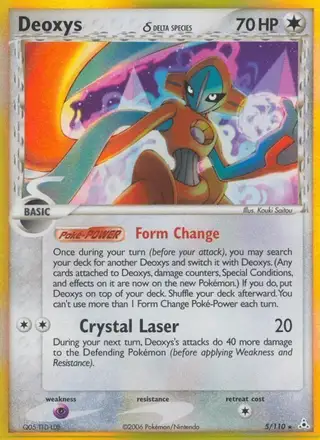 Deoxys δ #5 Holon Phantoms PSA 10