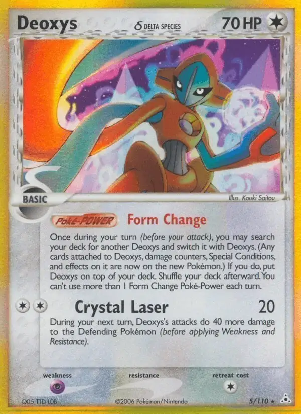 Deoxys δ #5 Holon Phantoms PSA 10