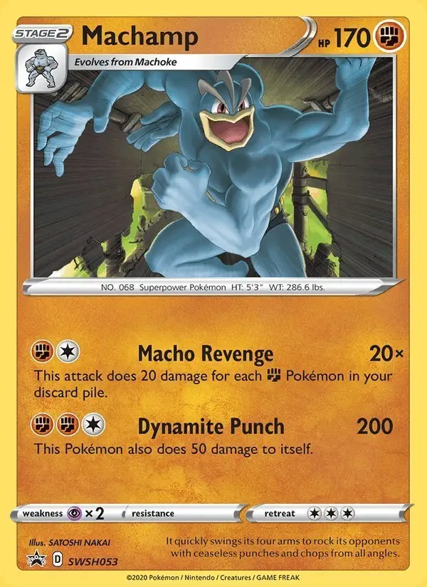 Machamp #SWSH053 SWSH Black Star Promos PSA 10