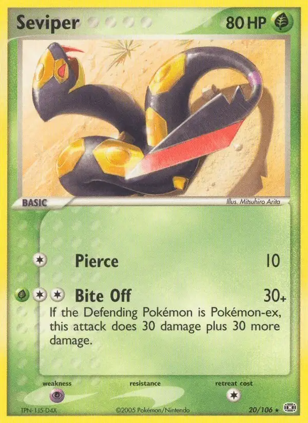 Seviper #20 Emerald PSA 10