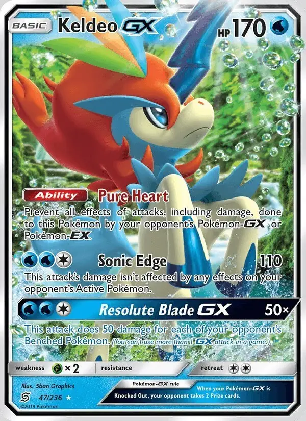 Keldeo GX #47 Unified Minds PSA 10