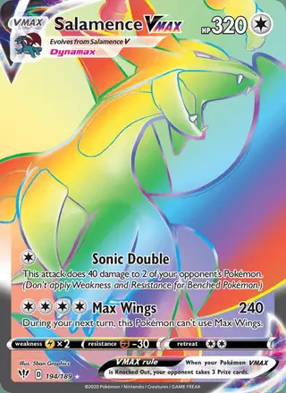Salamence VMAX #194 Darkness Ablaze PSA 10