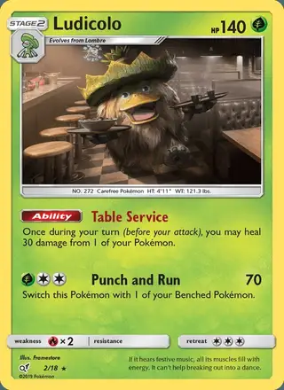 Ludicolo #2 Detective Pikachu PSA 10